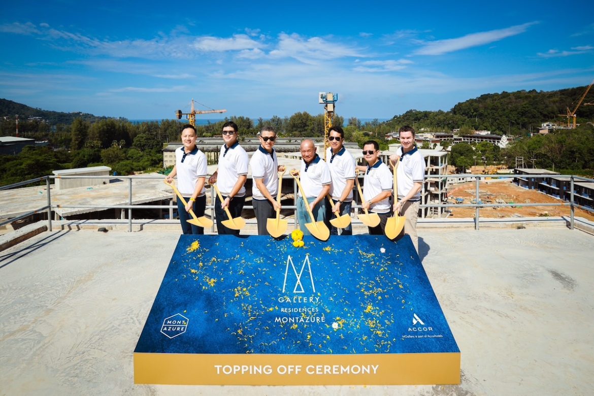 01_MGallery Residences MontAzure ปักธงความสำเร็จ จัดพิธีเทปูนปิดโครงสร้างอาคาร