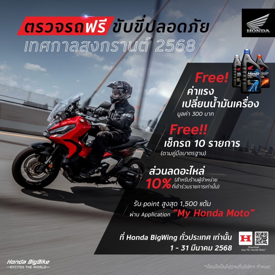 Press Releaase – TH Honda BigWing Promotion Cover
